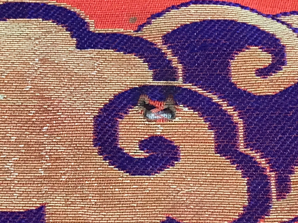 Antique Japanese Buddhist Altar Tablecloth Uchishiki Triangle Uwajoku Maejyoku B