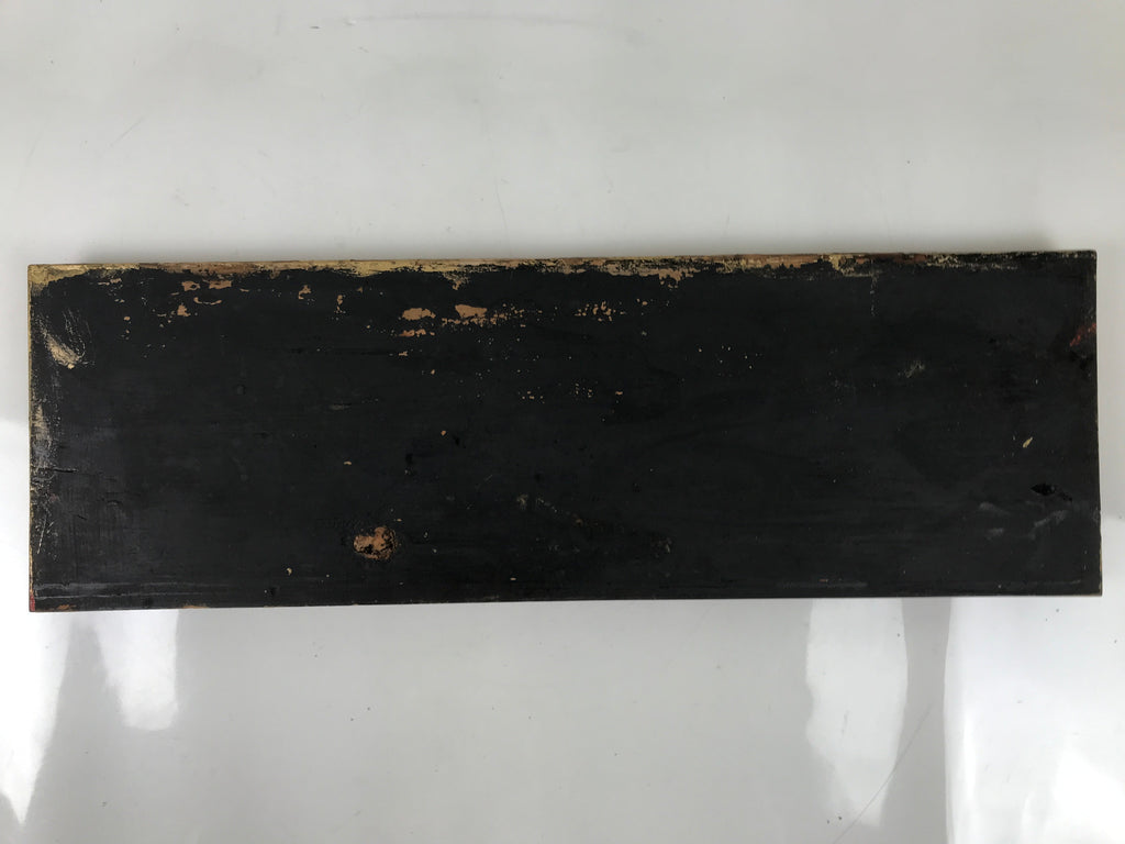Antique Japanese Buddhist Altar Wood Lacquer Offering Table Maejoku Gold BA494