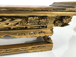 Antique Japanese Buddhist Altar Wood Lacquer Offering Table Maejoku Gold BA494