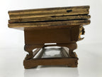 Antique Japanese Buddhist Altar Wood Lacquer Offering Table Maejoku Gold BA494