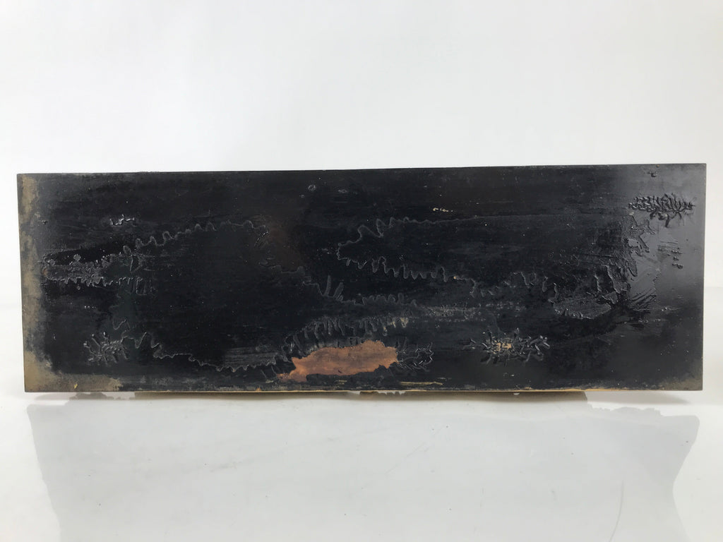 Antique Japanese Buddhist Altar Wood Lacquer Offering Table Maejoku Gold BA494