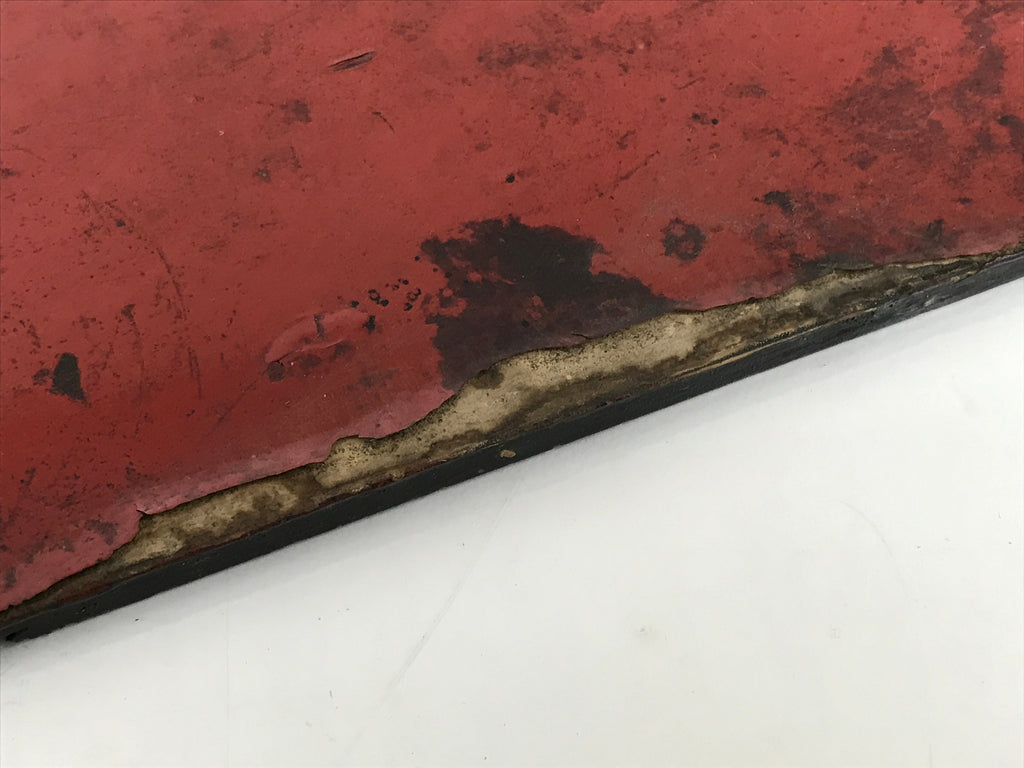 Antique Japanese Buddhist Altar Wood Lacquer Offering Table Maejoku Gold BA495