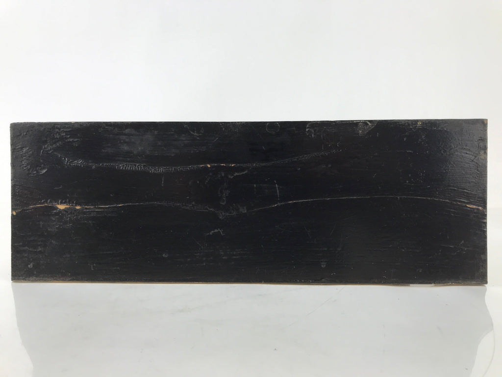 Antique Japanese Buddhist Altar Wood Lacquer Offering Table Maejoku Gold BA495