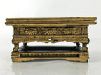 Antique Japanese Buddhist Altar Wood Lacquer Offering Table Maejoku Gold BA496
