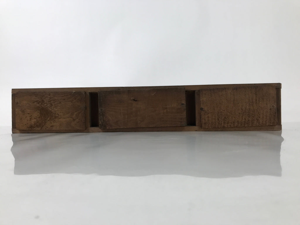 Antique Japanese Buddhist Altar Wood Lacquer Ranma Carved Cloud Deity Gold BA488