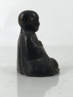 Antique Japanese Buddhist Ceramic Statue Kukai Kobo Daishi Altar Fiting BA549