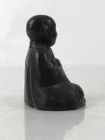 Antique Japanese Buddhist Ceramic Statue Kukai Kobo Daishi Altar Fiting BA549