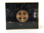 Antique Japanese Buddhist Lacquer Sutra Book Drawer Gold Gilt Floral Makie BA166