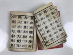 Antique Japanese Buddhist Sutra Book C1880 Meiji Red Paper BA480