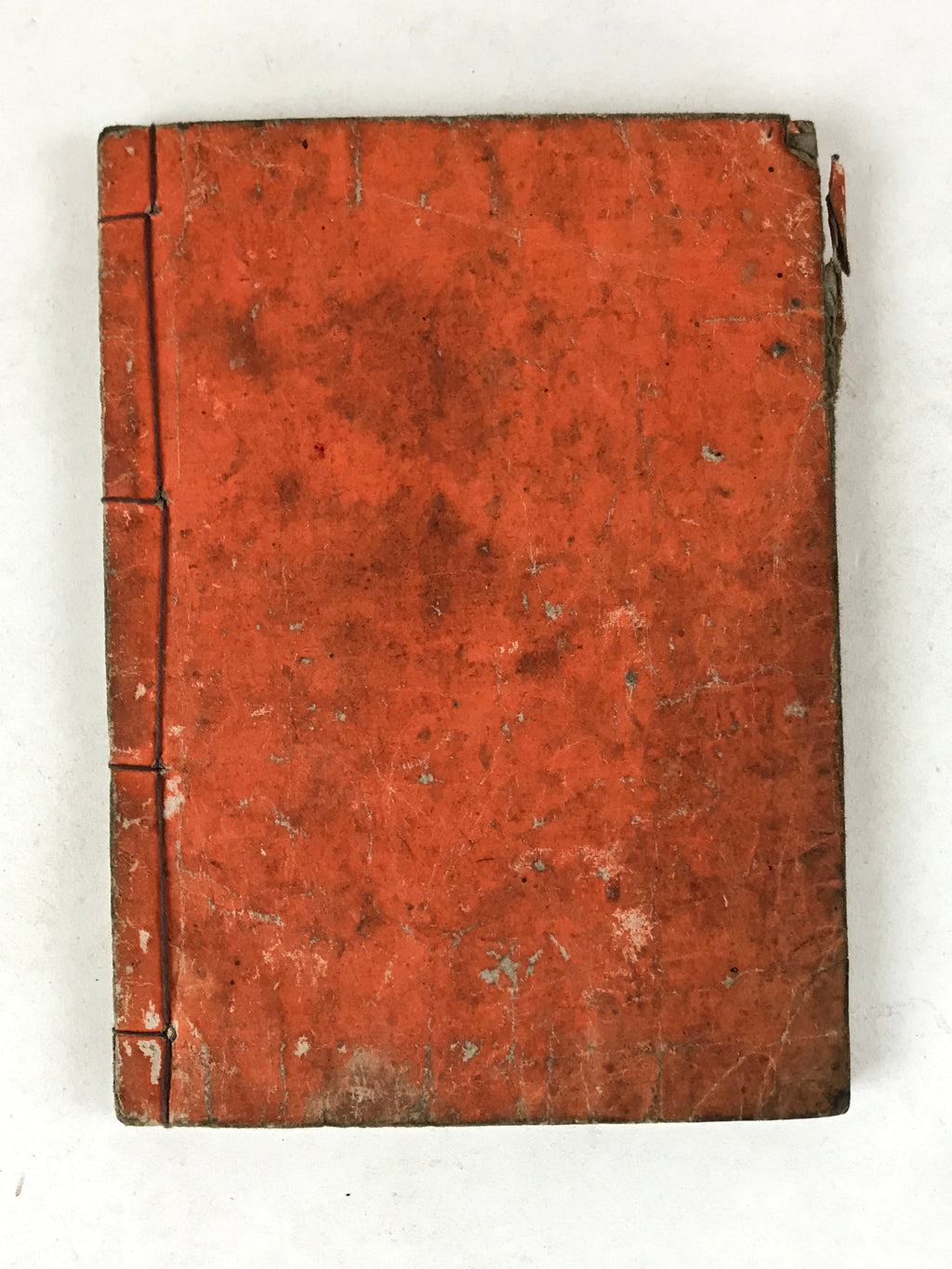 Antique Japanese Buddhist Sutra Book C1890 Meiji Shinran Godensho Red BA270