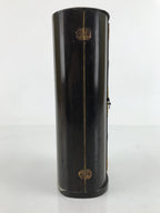 Antique Japanese Buddhist Wood Zushi Shrine Reliquary Box Black Gold BA310
