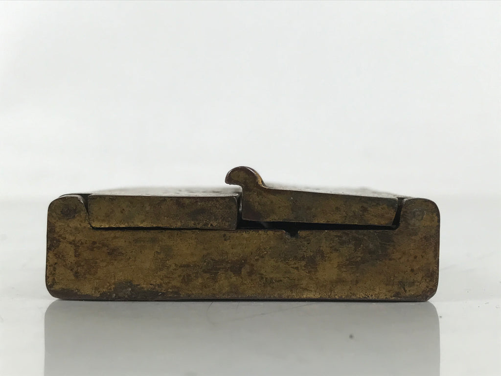 Antique Japanese Buddhist Zushi Shrine Statue Amida Nyorai Metal Gold BA704