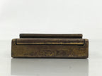 Antique Japanese Buddhist Zushi Shrine Statue Amida Nyorai Metal Gold BA704