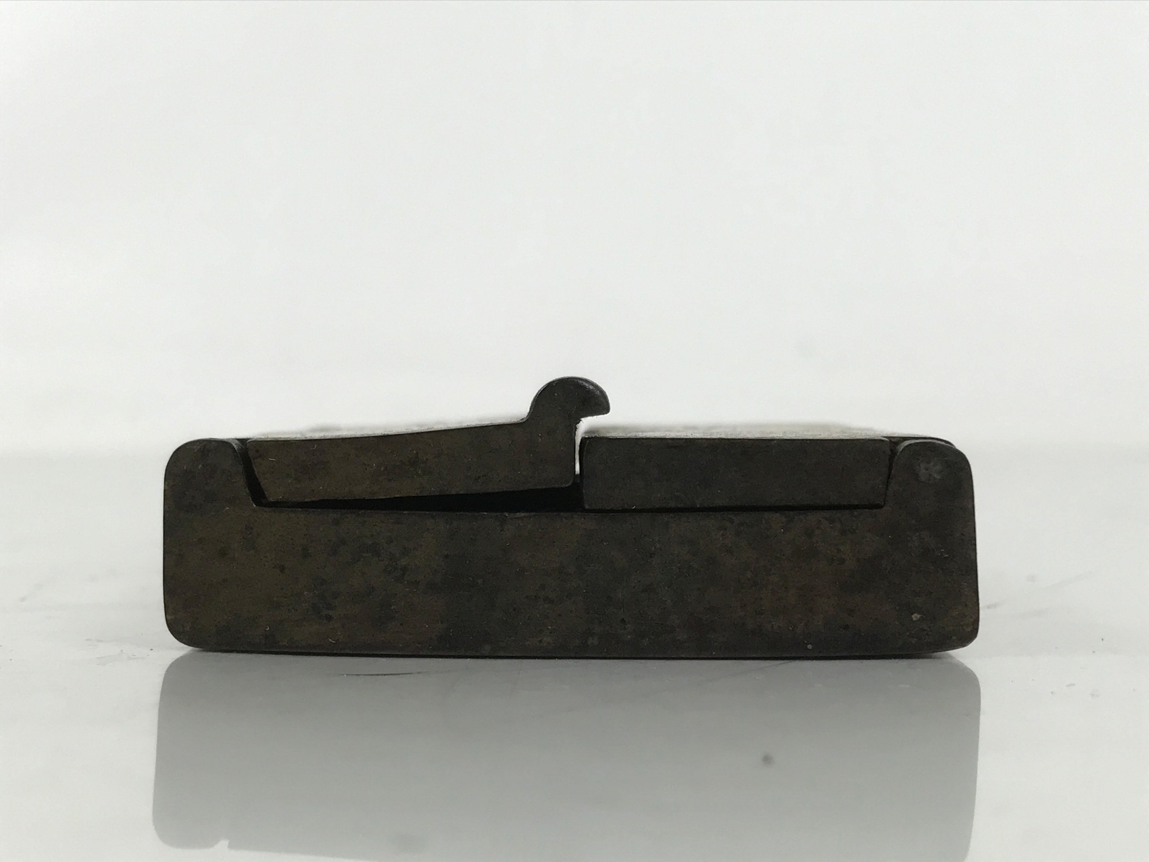 Antique Japanese Buddhist Zushi Shrine Statue Amida Nyorai Metal Gold BA704