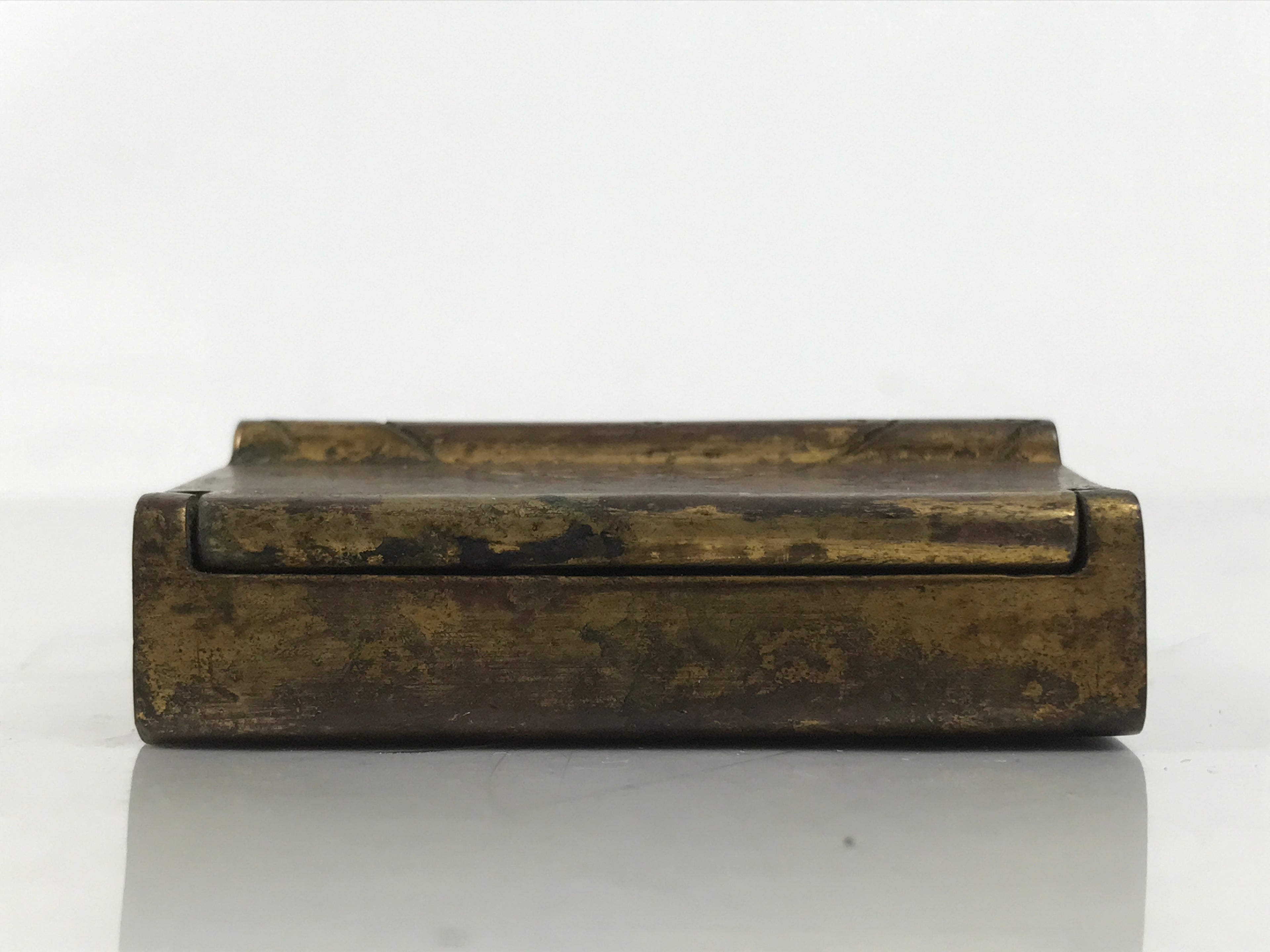Antique Japanese Buddhist Zushi Shrine Statue Amida Nyorai Metal Gold BA704