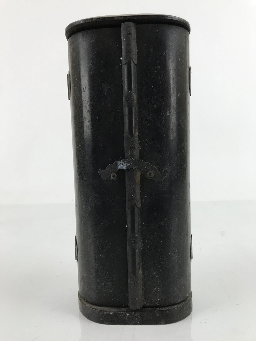 Antique Japanese Buddhist Zushi Shrine W/ Statue Lacquer Wood Black Gold BA311