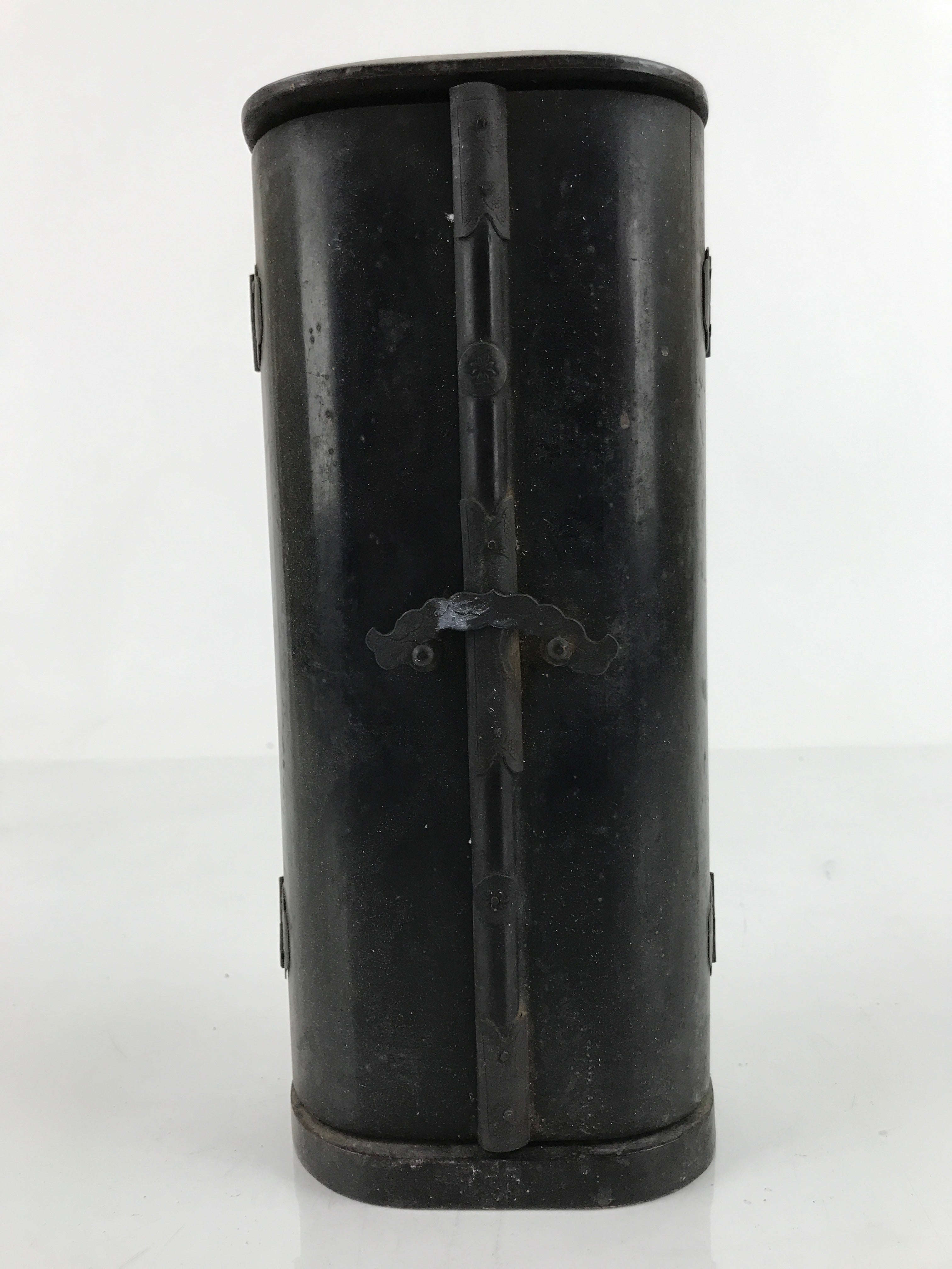 Antique Japanese Buddhist Zushi Shrine W/ Statue Lacquer Wood Black Gold BA311