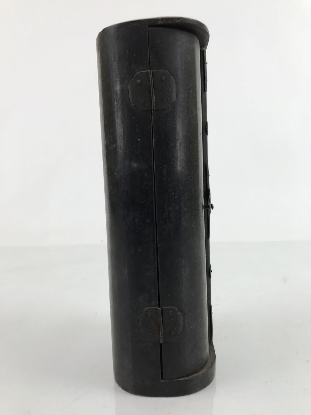 Antique Japanese Buddhist Zushi Shrine W/ Statue Lacquer Wood Black Gold BA311