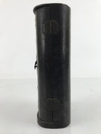 Antique Japanese Buddhist Zushi Shrine W/ Statue Lacquer Wood Black Gold BA311