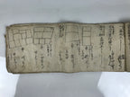 Antique Japanese C1887 Meiji Land Tax Property Register Map Document Paper P430