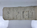 Antique Japanese C1887 Meiji Land Tax Property Register Map Document Paper P430