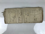 Antique Japanese C1887 Meiji Land Tax Property Register Map Document Paper P430