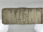 Antique Japanese C1887 Meiji Land Tax Property Register Map Document Paper P430