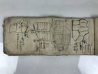 Antique Japanese C1887 Meiji Land Tax Property Register Map Document Paper P430