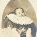 Antique Japanese C1919 Taisho Baby Photograph Newborn Portrait Sepia Tone PH25