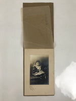 Antique Japanese C1920 Taisho Girl Photograph Child Portrait Black White PH28