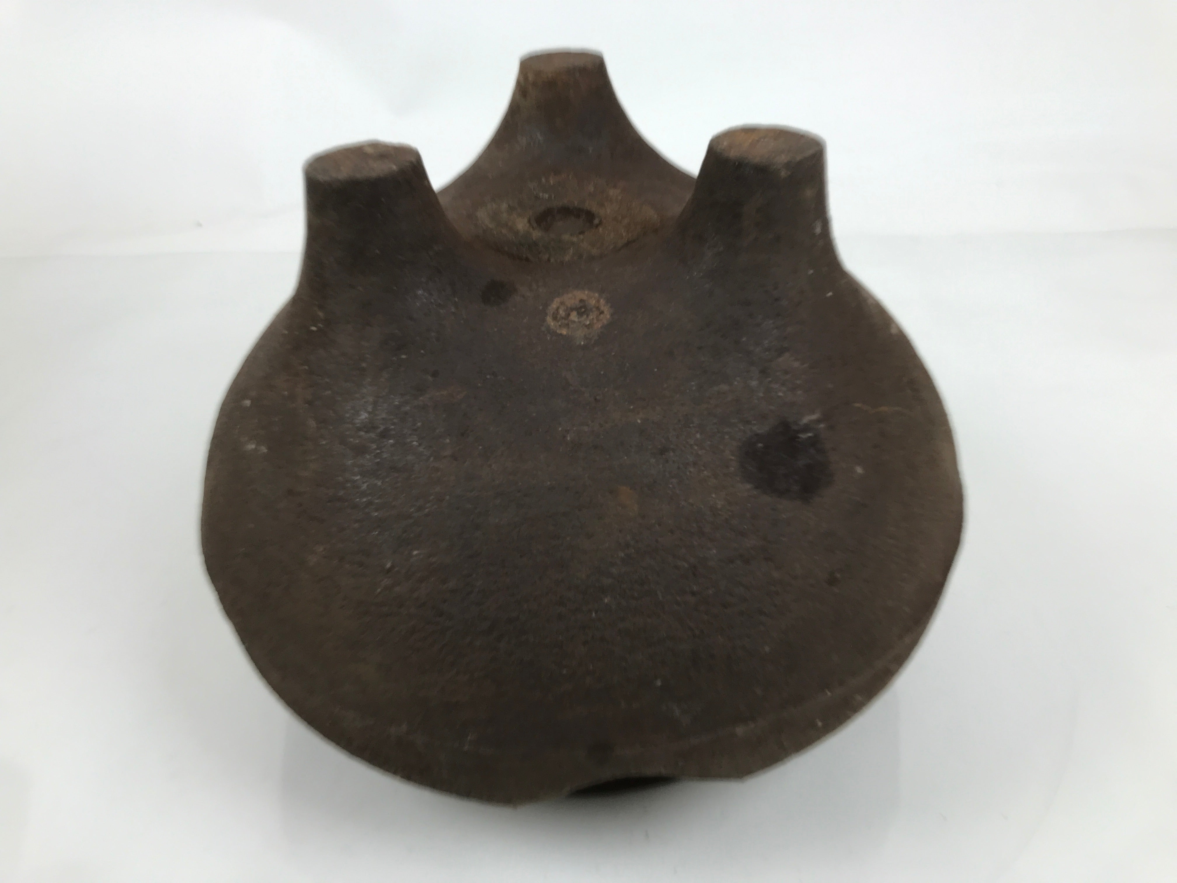 Antique Japanese Cast Iron Kettle Chagama Pot Tetsu Brazier Tea Ceremony C33