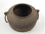 Antique Japanese Cast Iron Kettle Chagama Pot Tetsu Brazier Tea Ceremony C33