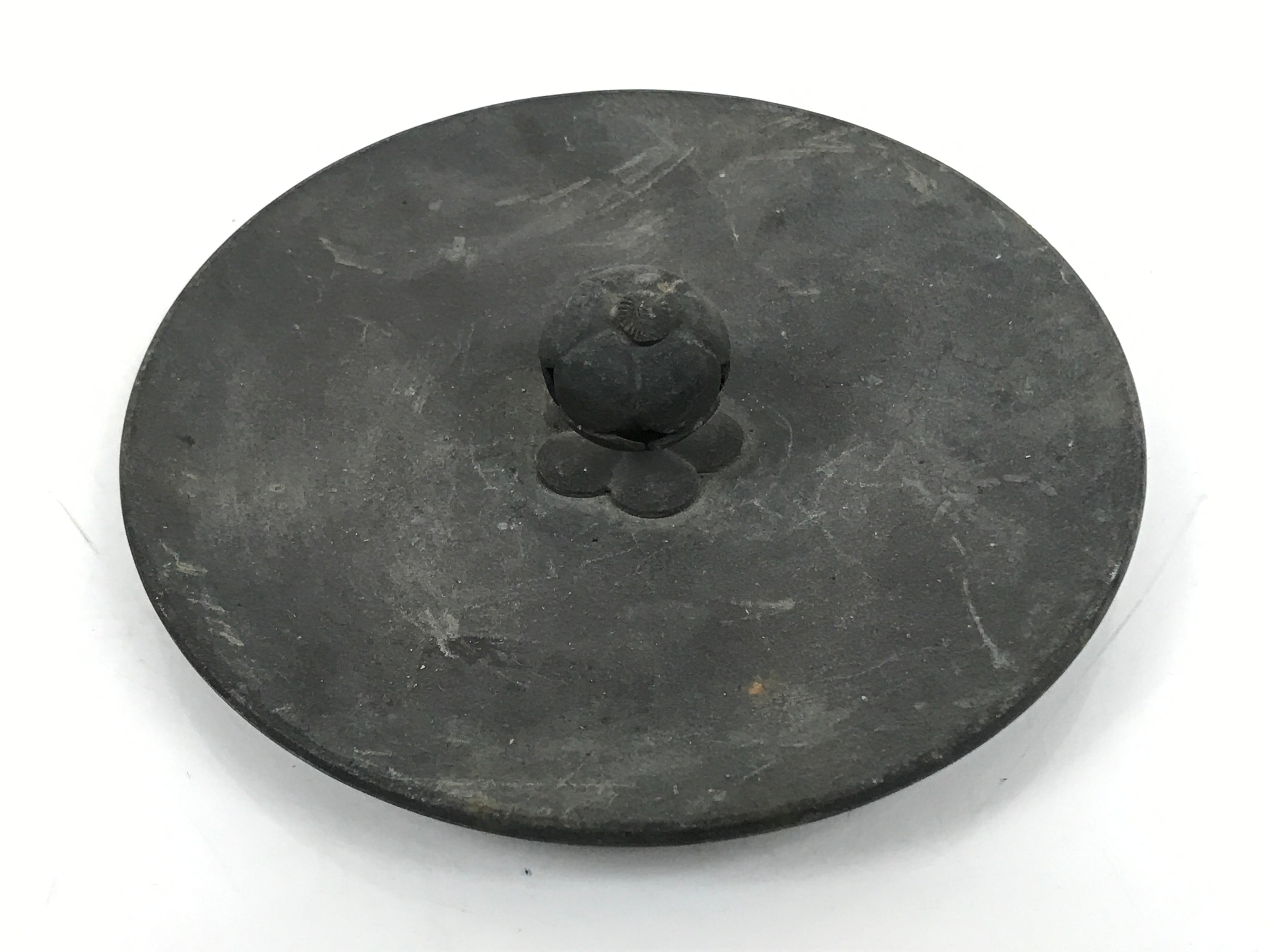 Antique Japanese Cast Iron Kettle Chagama Pot Tetsu Brazier Tea Ceremony C33