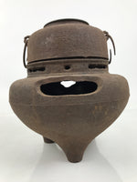 Antique Japanese Cast Iron Kettle Chagama Pot Tetsu Brazier Tea Ceremony C33