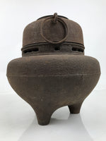 Antique Japanese Cast Iron Kettle Chagama Pot Tetsu Brazier Tea Ceremony C33