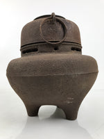 Antique Japanese Cast Iron Kettle Chagama Pot Tetsu Brazier Tea Ceremony C33