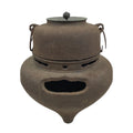 Antique Japanese Cast Iron Kettle Chagama Pot Tetsu Brazier Tea Ceremony C33