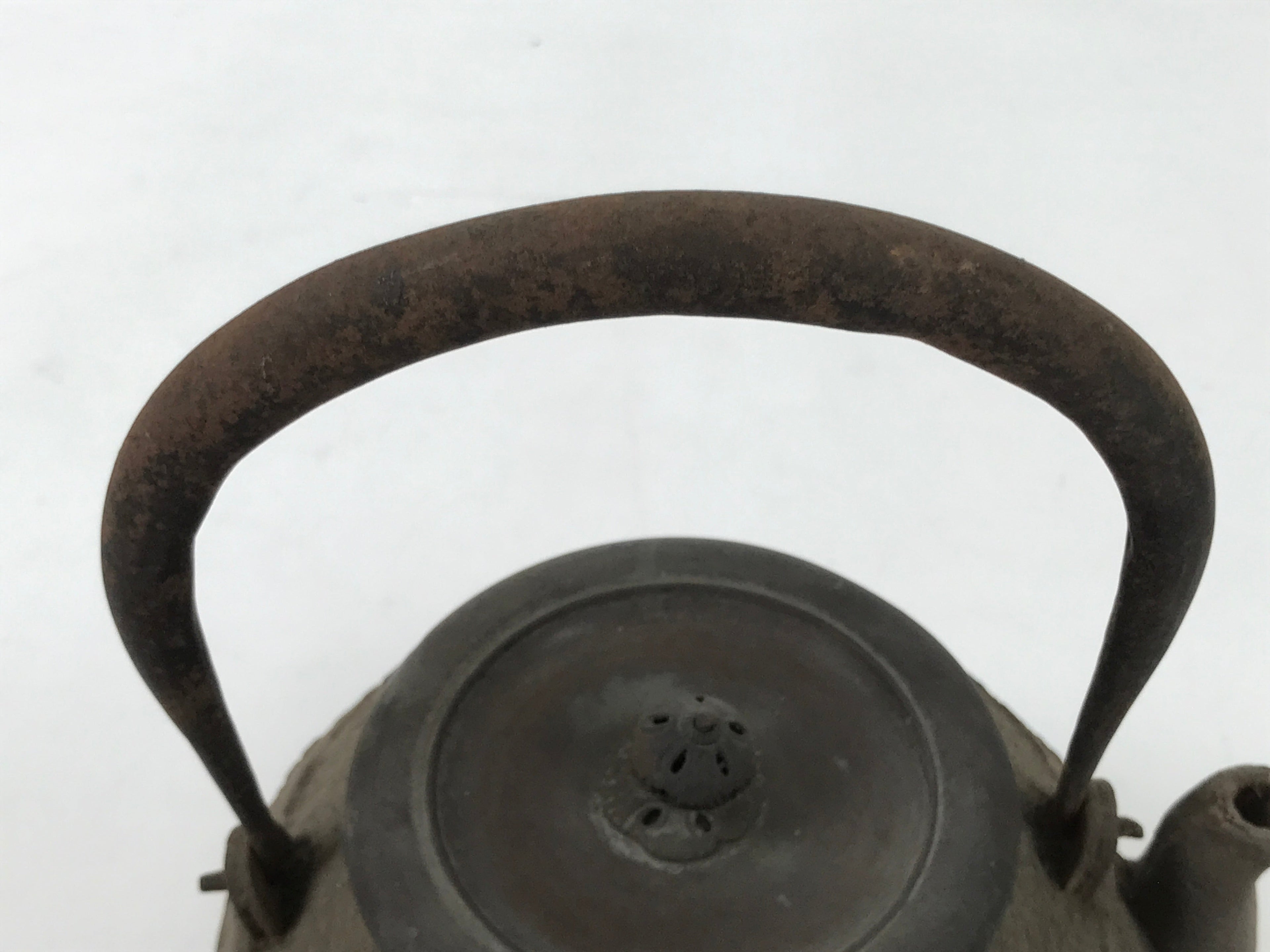 Antique Japanese Cast Iron Tetsubin Kettle Teapot Tea Ceremony Nanbu Tekki T122
