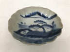 Antique Japanese Ceramic Imari Namasu Small Bowl Sometsuke Kobachi Pine Y556