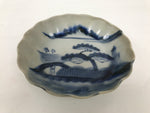 Antique Japanese Ceramic Imari Namasu Small Bowl Sometsuke Kobachi Pine Y556