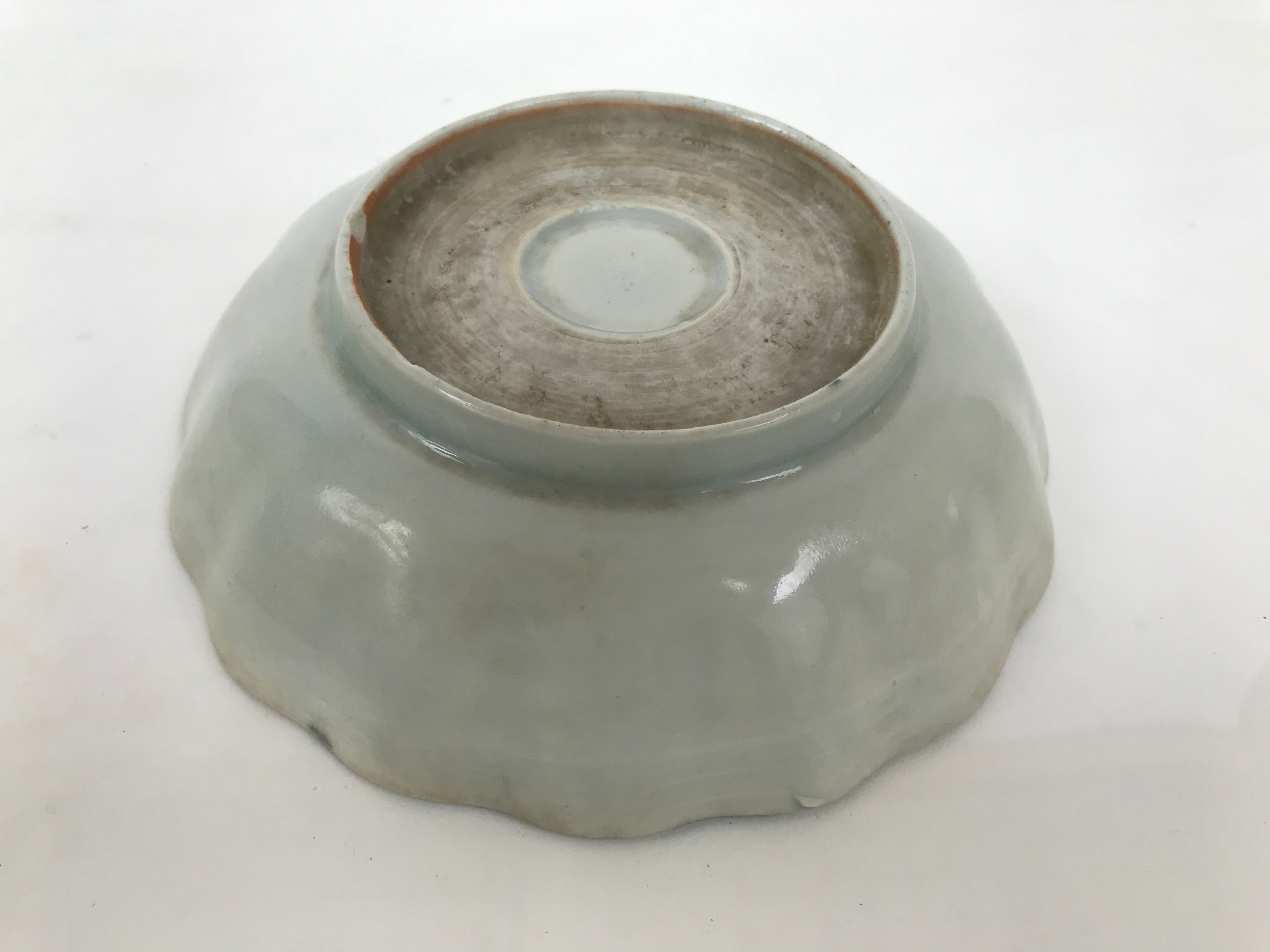 Antique Japanese Ceramic Imari Namasu Small Bowl Sometsuke Kobachi Pine Y556