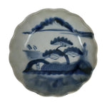Antique Japanese Ceramic Imari Namasu Small Bowl Sometsuke Kobachi Pine Y556