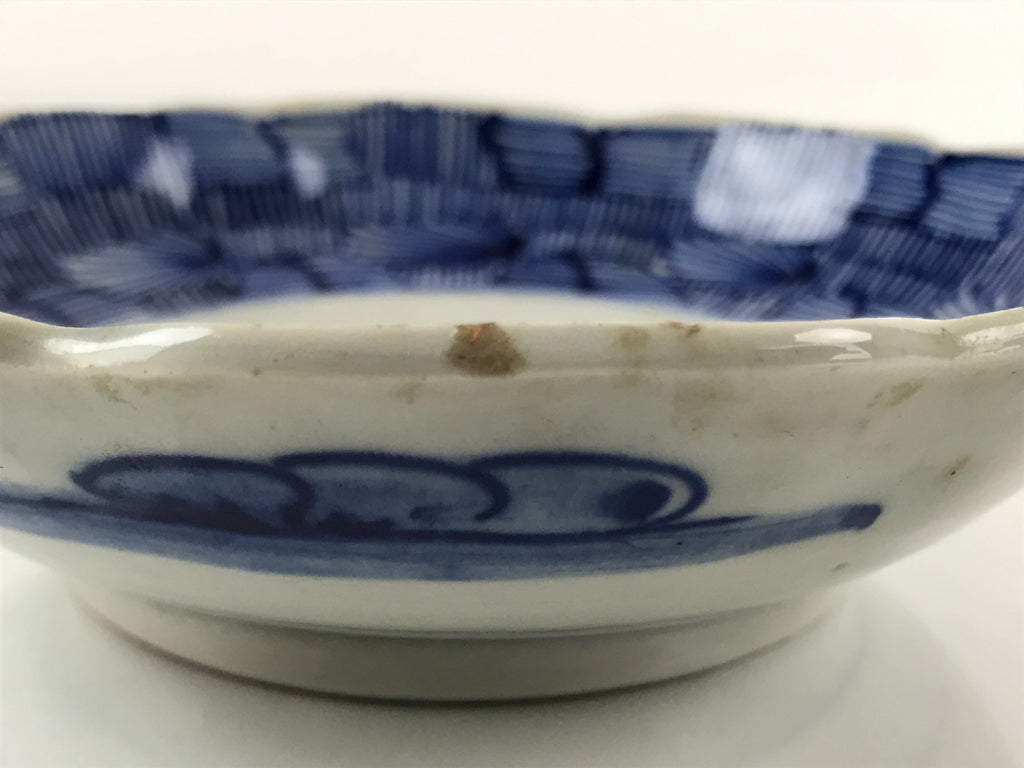 Antique Japanese Ceramic Imari Namasu Small Bowl Sometsuke Kobachi Salad PY666