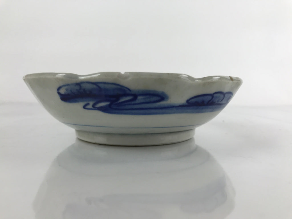 Antique Japanese Ceramic Imari Namasu Small Bowl Sometsuke Kobachi Salad PY666