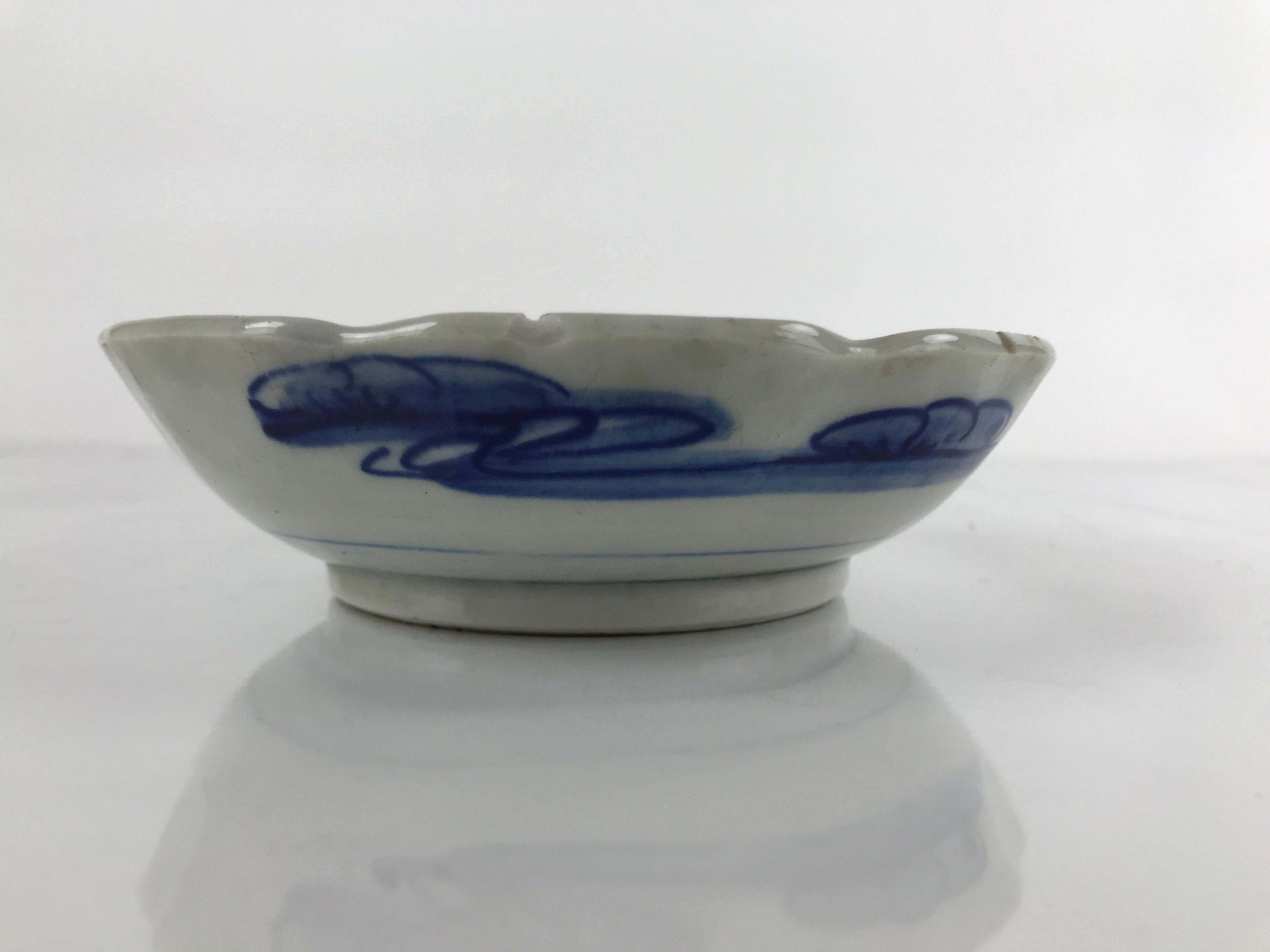 Antique Japanese Ceramic Imari Namasu Small Bowl Sometsuke Kobachi Salad PY666