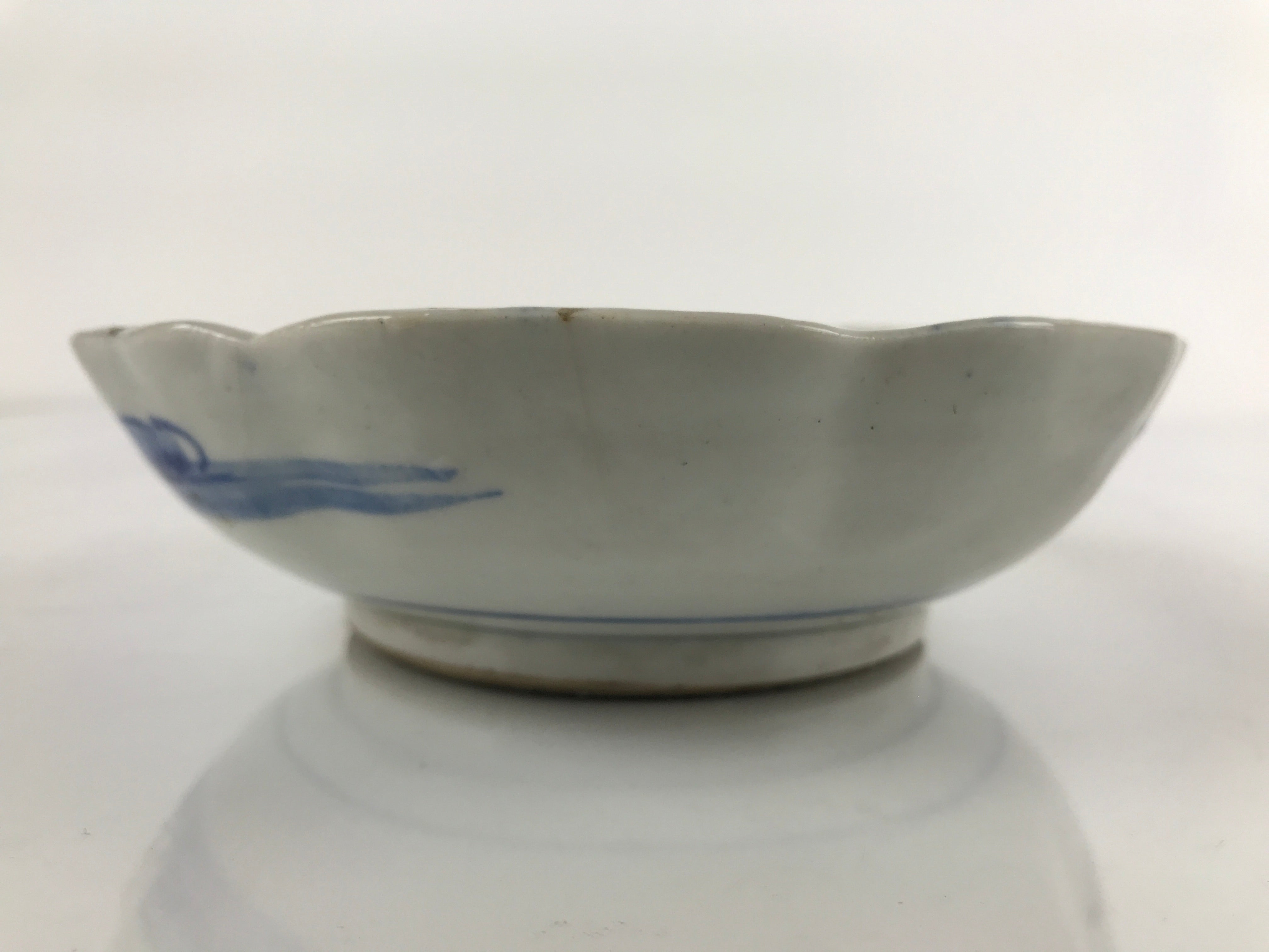 Antique Japanese Ceramic Imari Namasu Small Bowl Sometsuke Kobachi Salad PY673