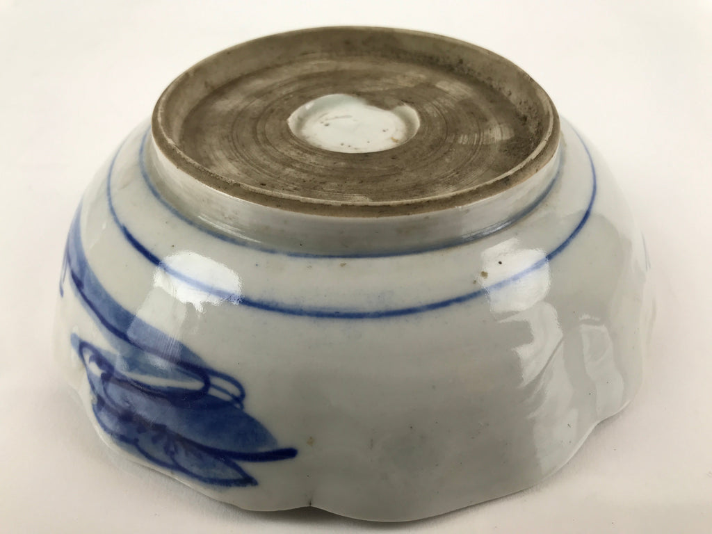 Antique Japanese Ceramic Imari Namasu Small Bowl Sometsuke Kobachi Salad PY673