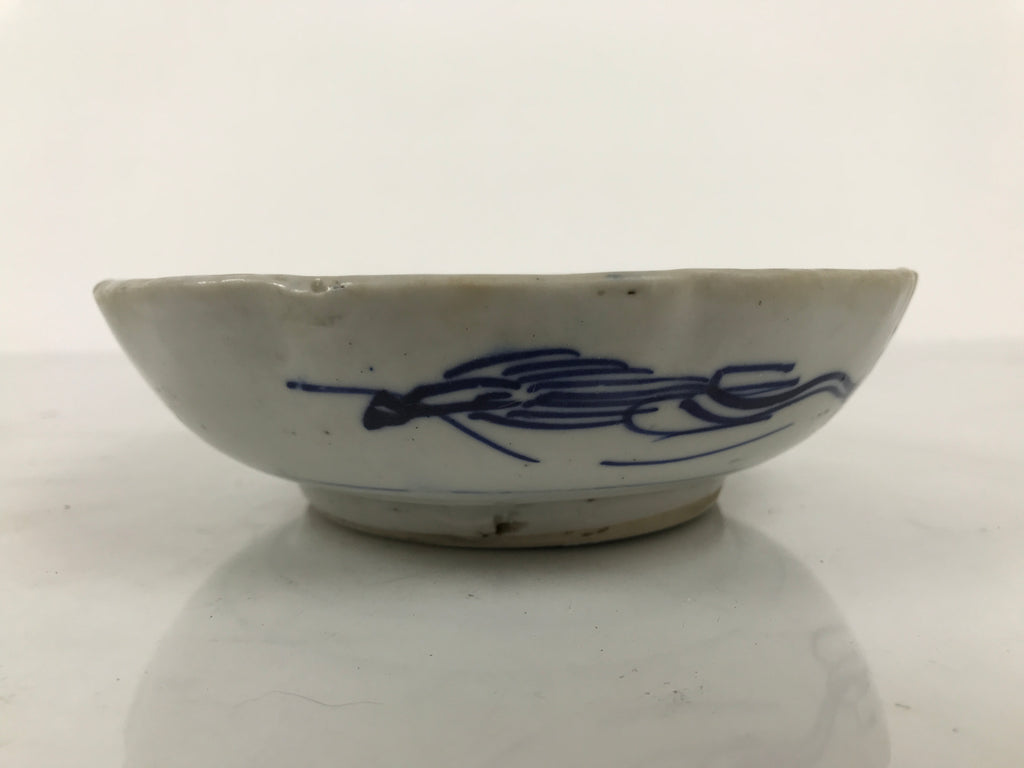 Antique Japanese Ceramic Imari Namasu Small Bowl Sometsuke Kobachi Salad Y555
