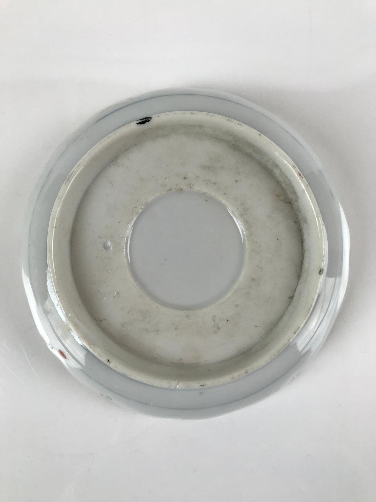 Antique Japanese Ceramic Kutani Imari Namasu Bowl Paulownia Kiri Red Salad PY682