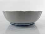 Antique Japanese Ceramic Kutani Imari Namasu Bowl Peony Botan Red Salad PY681